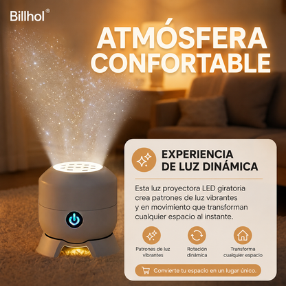 🔥 Último día: 70% de descuento丨Billhol® Proyector de Luz Nocturna 5D — Cielo Estrellado y Océano Holográfico Inteligente 🌠